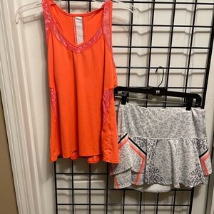 COPY - Lucky in love animal print tennis skirt